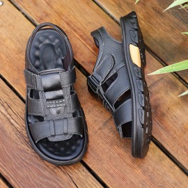 Men's Open Toe Sandals, Anti-Slip Comfortable Beach Shoes for Summer