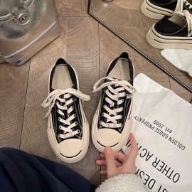 Women'S Chunky Platform Shoes - Slip-On/Lace-Up Closure, Cushioned Insole & Non-Slip Rubber Sole - White Casual Sneakers for Everyday, Office, Parties - Easy-Clean Shoes for All-Day Comfort, Ladies Sneakers, Party Footwear, Round Toe Design, Durable Traction Footwear, Office Footwear, Classic Design, Comfortable Lining, Comfortable Footwear, Fashion Lovers