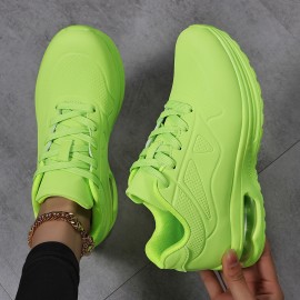 Women'S Lightweight Air Cushion Running Shoes - Breathable PU Upper, MD Sole & Fabric Lining, Low-Top Lace-Up Design for Gym, Hiking, Travel - All-Season Comfort & Support, Gym Shoes, Hiking Footwear, Sleek Sporty Look, Cushioned Comfort, Casual Sportswear, Durable Construction, Fitness Enthusiasts