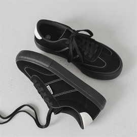 Men's Burgundy Low-Top Dopamine Shoes - Lace-Up Sneakers with Glossy Burgundy & Golden-Tan Trim, EVA Cushioned Arch, Solid Color Casual & Light Training Shoes for Spring/Fall, Skate Shoes, Gym, Semi-Formal - Minimalist Design, Durable -like Texture (No Laces Required) - Men's Fashion Sneakers with -like Upper & EVA Sole, Lace-Up Closure, Solid Color  Casual Sneakers for Men, Shoes for Men Casual, Mens Sneakers High Quality, Canvas Shoes, Wide Shoes for Men, Mens Sneakers